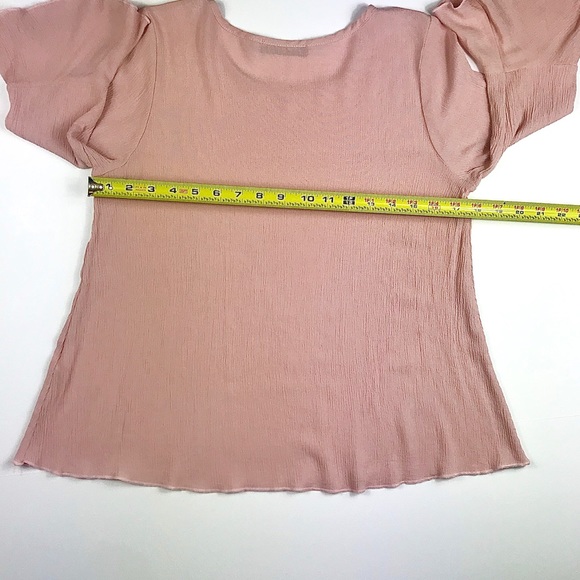 NINEXIS S/S Blouse, w/Flared Sleeves, Size M - Picture 2 of 8